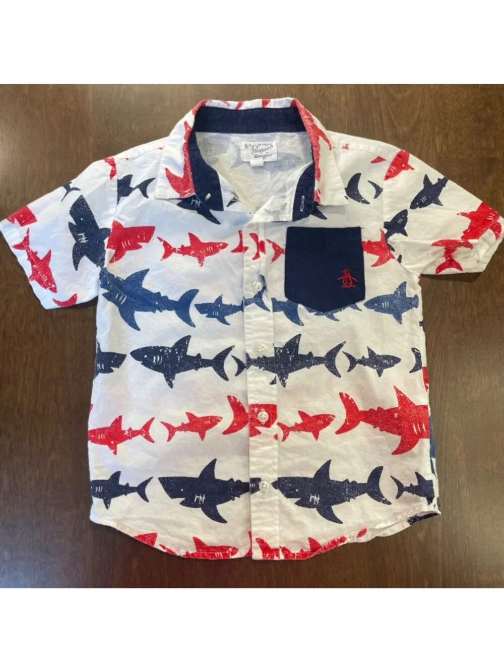 The Children's Place Button Up Shirt Lot Boys Size 4T 100% Cotton Short Sleeve